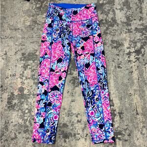 Lilly Pulitzer Luxletic Weekender High Rise Midi Legging Turtle Amazement Small